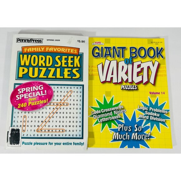 Puzzle Magazines Word Seek Word Find Crossword Logic Sudoku Mad Libs Variety & M - Picture 2 of 7